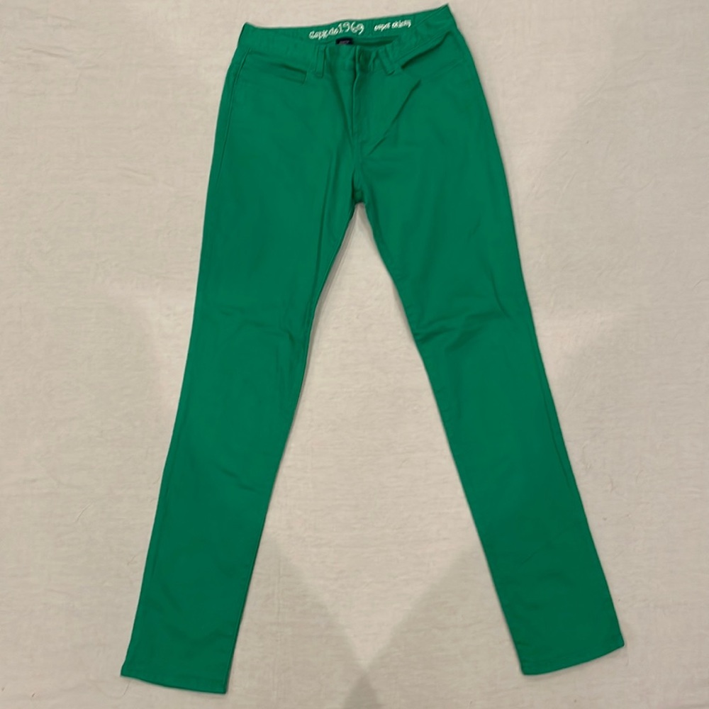 GapKids green girls super skinny jeans size 14